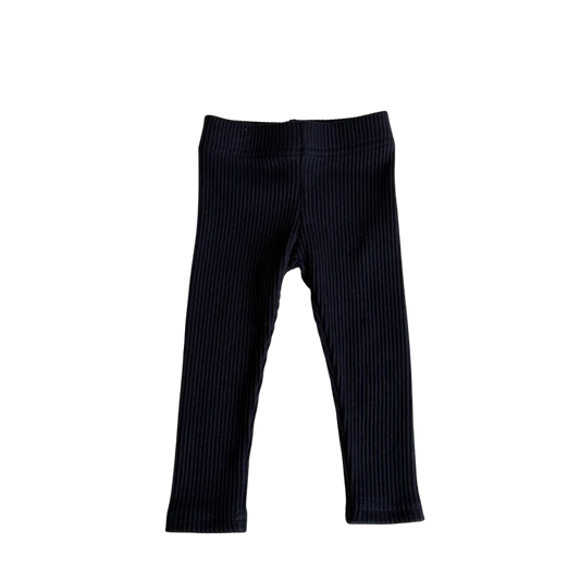 RIBBED LEGGINGS - NAVY